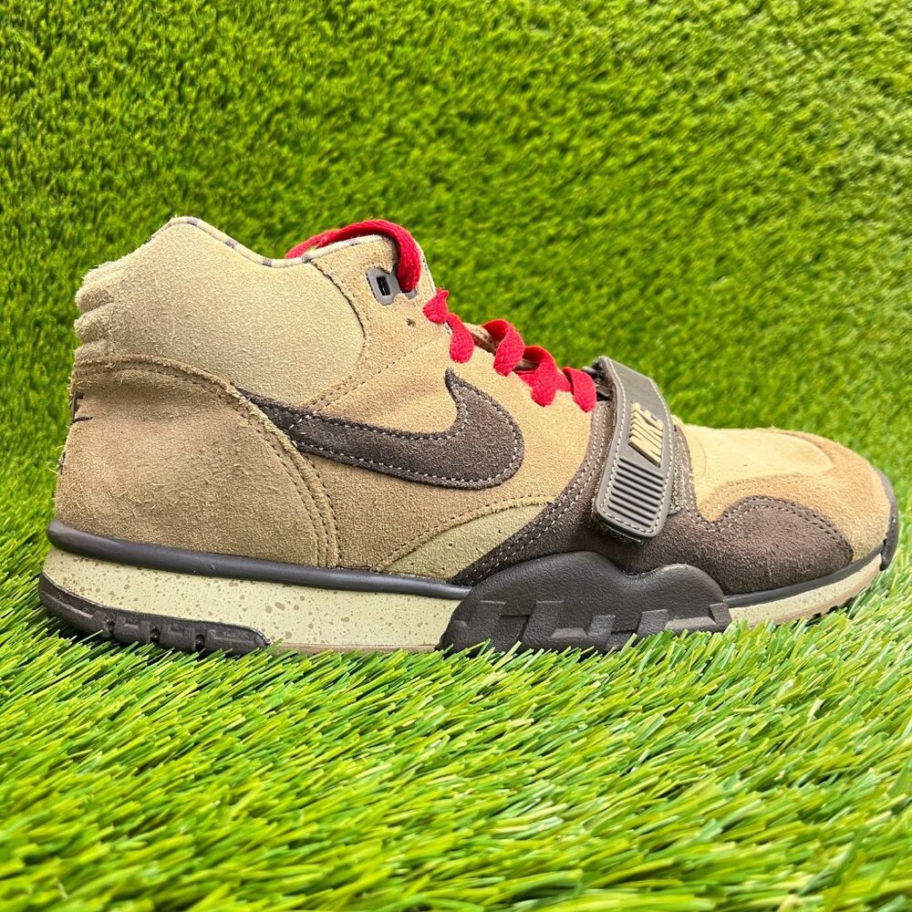 Nike Air Trainer‎ 1 Shima Shima Mens Size 8 Brown Athletic Suede Shoes Sneakers